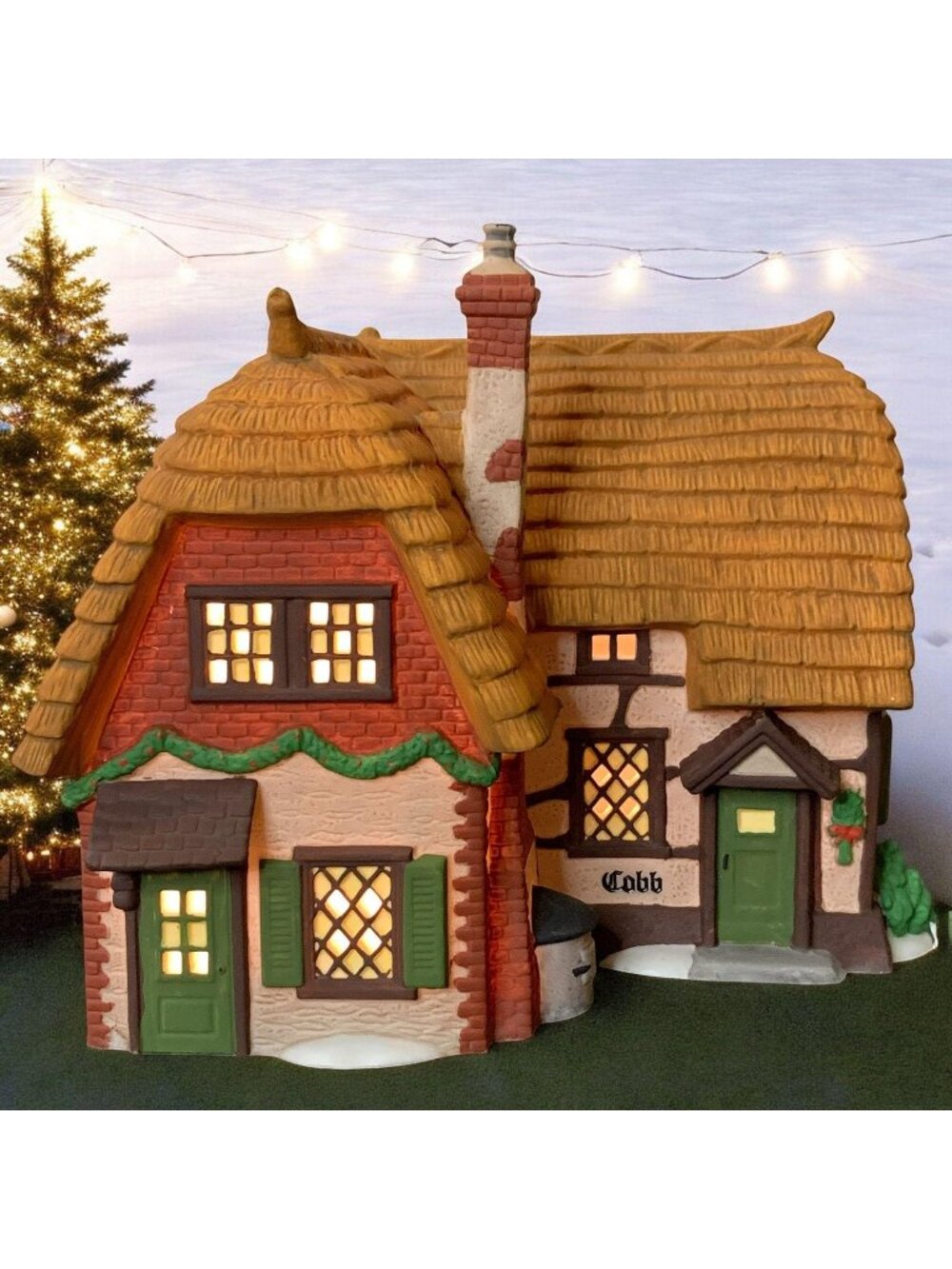Dept 56 Cobb Cottage Dickens Christmas Village Lighted Building - 1994